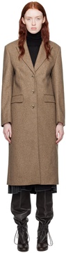 Tan Semi Fitted Coat