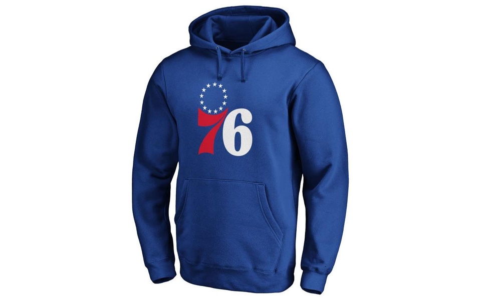 Philadelphia 76ers Men's Halpert Primary Logo Hoodie