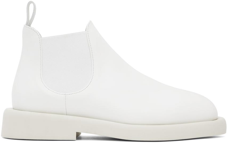 White Gomme Gommello Chelsea Boots