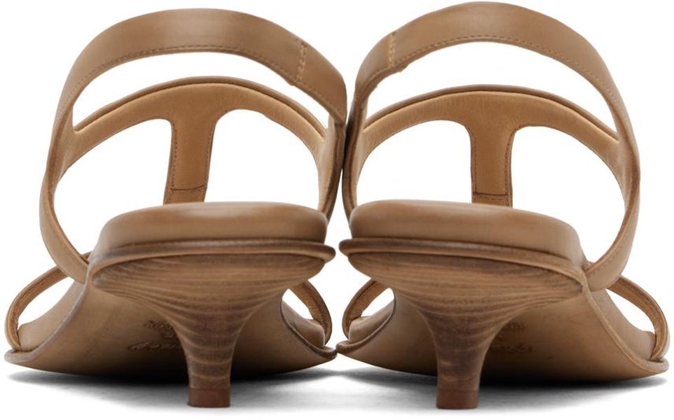 Tan Ciglio Heeled Sandals