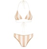 Two-piece reversible swimsuit