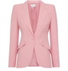 Single-breasted crêpe blazer