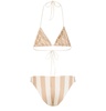 Two-piece reversible swimsuit