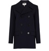 Wool crepe peacoat