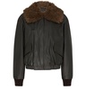 Leather blouson