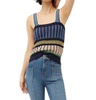 voya tank top in navy multi