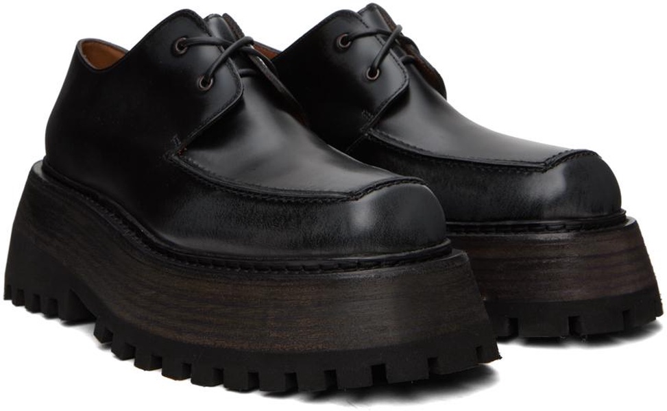 Black Quadrarmato Derbys