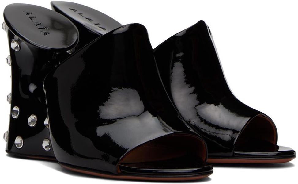 Black 'La Sculpture' Mules