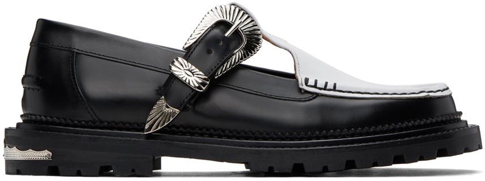 Black Buckle Loafers