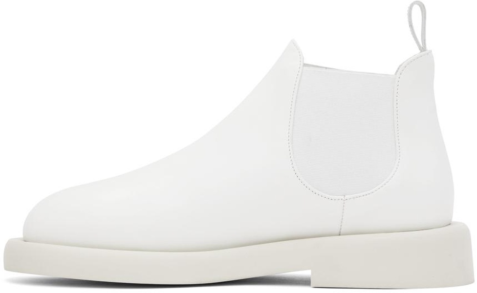 White Gomme Gommello Chelsea Boots