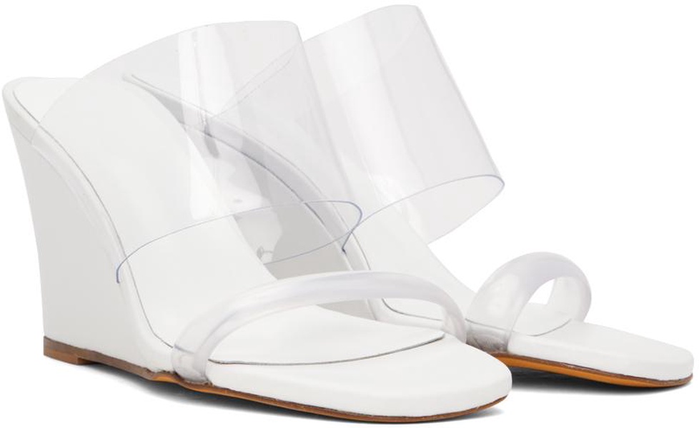 White Olympia Heeled Sandals