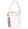 Bally Logo Plaque Quilted Drawstring Bucket Bag