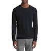 classic fit tripp crew neck cotton wool sweater in black