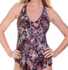 taylor racerback underwire tankini top in pink