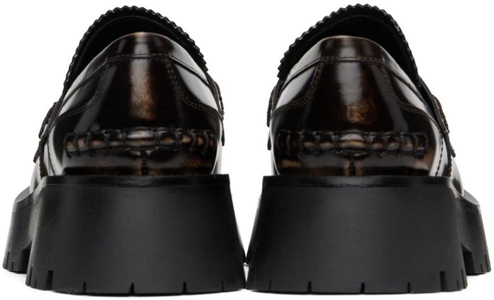 Carter 45mm mid-heel leather loafers