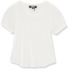 DKNY Women's Knit Body Puff Sleeve Everyday Top