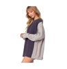 Women's Two tone oversized cable knit sweater