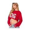 Women's Varsity cropped sweater