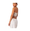 Women's India Sheer Lace Strapless Top