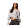 Women's Inside out cropped sweatshirt