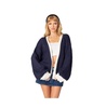 Women's Contrast Chunky Knit Cardigan