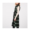 Women's Long Plaid Wool Vest