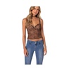 Women's Lidia Sheer Mesh Bra Top