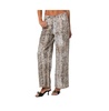 Women's Snakeskin printed low rise jeans