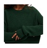 Women's Rib Crop Crew Neck Sweater