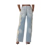 Women's Distressed Sides washed jeans