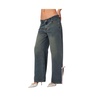 Women's Bow slitted vitange washed jeans