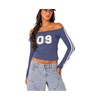 Women's 90'S Off Shoulder Long Sleeve T Shirt