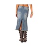 Women's Arabella Distressed Denim Midi Skirt