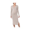 Maternity Ripe Sammy Knit Polo Nursing Dress Stone