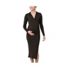 Maternity Ripe Sammy Knit Polo Nursing Dress Ivy