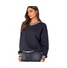 Women's Caryn oversized v neck sweatshirt