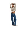 Women's Shaggy Crop Crew Sweater