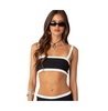 Women's Sutton contrast ribbed Bra top