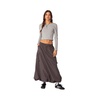 Women's Bubble cargo nylon maxi skirt