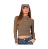 Women's Army wife ribbed t shirt