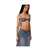 Women's Lassy Washed Denim Bralette