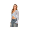 Women's Ryleigh ruffled tie front cardigan