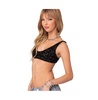 Women's Oolala sequin bra top