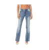 Women's Frayed Seam washed flare jeans