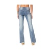 Women's Frayed Seam washed flare jeans