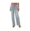 Women's Distressed Sides washed jeans