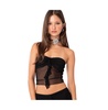 Women's Solange Ruffle Mesh Tube Top