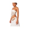 Women's India Sheer Lace Strapless Top