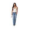 Women's Boot Cut Washed Low Rise Jeans