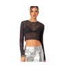 Women's Marly sheer shimmer sequin top